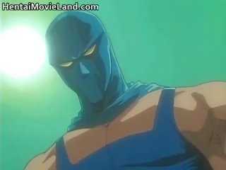 Muskuļains maskēts rapeman ponijs fascinating anime part5