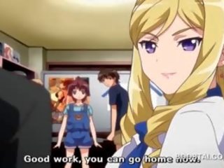 Blond rinnakas 3d anime näitamist suur tissid juures kool