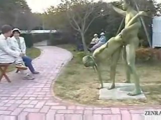 สีเขียว ญี่ปุ่น สวน statues เพศสัมพันธ์ ใน สาธารณะ